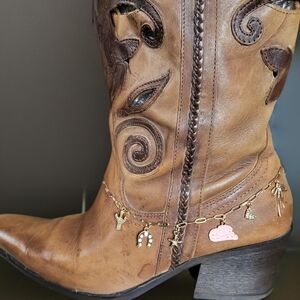 Western Cowboy Boot Chain Boot Jewelry Gold Chain Southwestern Boot Chain